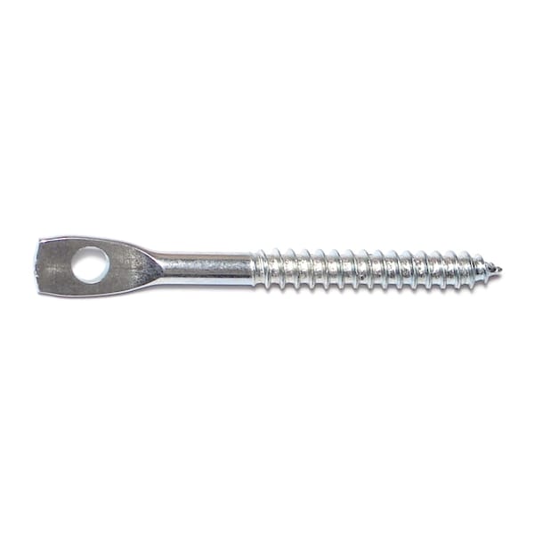 Midwest Fastener Lag Screw, 1/4 in, 3 in, Steel, Zinc Plated Hex 100 PK 01370 - main